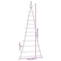 Produktbild för Hängande julgran med toppstjärna 74x150 cm naturlig gren