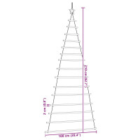 Produktbild för Hängande julgran med toppstjärna 100x210 cm naturlig gren