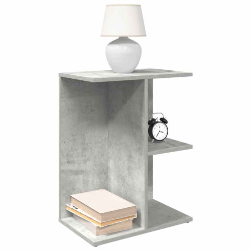 vidaXL Sängbord betonggrå 46,5x29x61 cm konstruerat trä - Nattduksbord