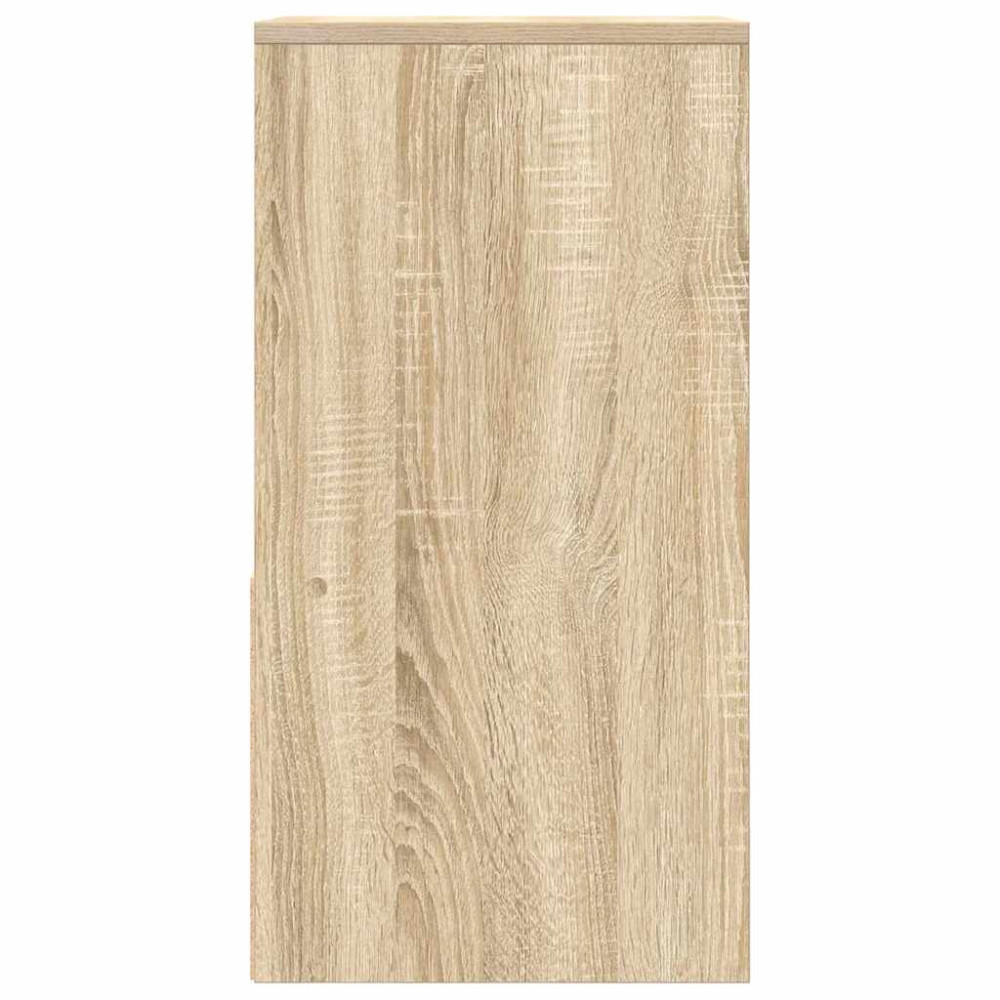 Produktbild för Sängbord 2 st med låda sonoma-ek 35x34x66,5 cm