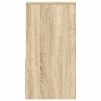 Produktbild för Sängbord 2 st med låda sonoma-ek 35x34x66,5 cm