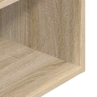 Produktbild för Sängbord 2 st med låda sonoma-ek 35x34x66,5 cm