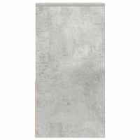 Produktbild för Sängbord 2 st med låda betonggrå 35x34x66,5 cm