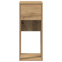 Produktbild för Datorstativ med låda ek 30x44x74 cm