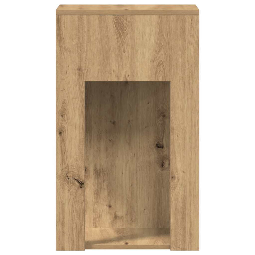 Produktbild för Datorstativ med låda ek 30x44x74 cm
