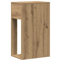 Produktbild för Datorstativ med låda ek 30x44x74 cm