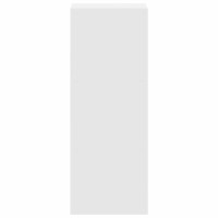 Produktbild för Bokhylla stapelbar vit 30x30x80 cm konstruerat trä