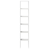 Produktbild för Bokhyllor 2 st stapelbara vit 30x30x80 cm konstruerat trä