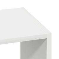 Produktbild för Bokhyllor 2 st stapelbara vit 30x30x80 cm konstruerat trä