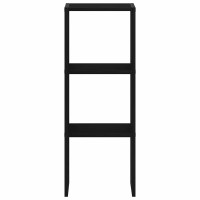 Produktbild för Bokhylla stapelbar svart ek 30x30x80 cm konstruerat trä
