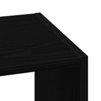 Produktbild för Bokhylla stapelbar svart ek 30x30x80 cm konstruerat trä
