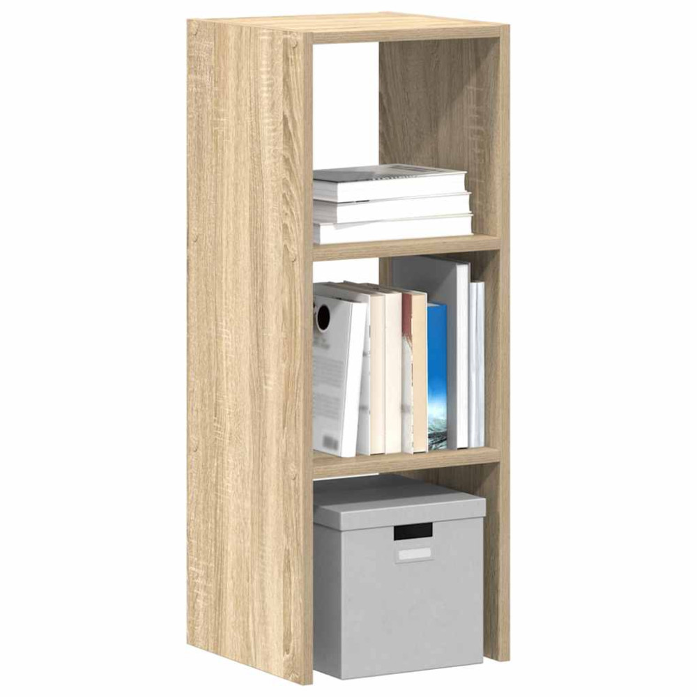 Produktbild för Bokhylla stapelbar sonoma-ek 30x30x80 cm konstruerat trä