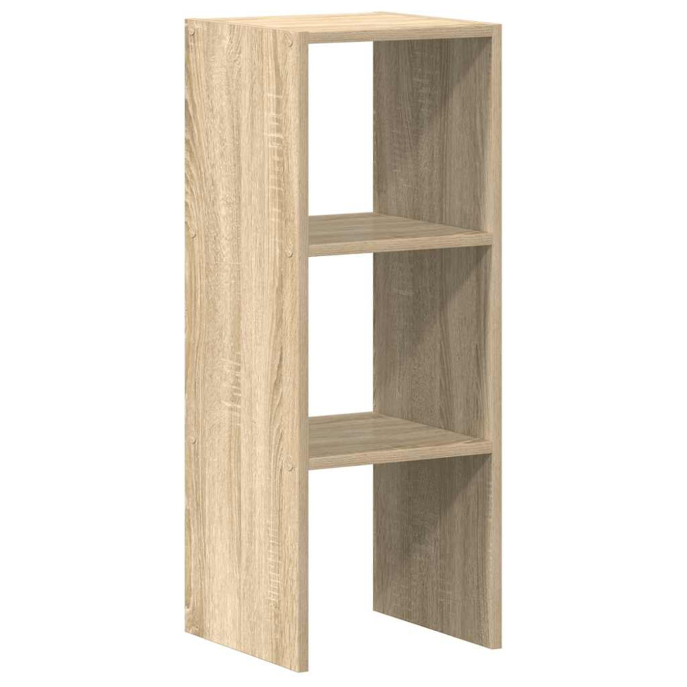 Produktbild för Bokhylla stapelbar sonoma-ek 30x30x80 cm konstruerat trä