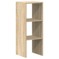 Produktbild för Bokhylla stapelbar sonoma-ek 30x30x80 cm konstruerat trä