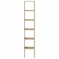 Produktbild för Bokhyllor 2 st stapelbara sonoma-ek 30x30x80 cm konstruerat trä