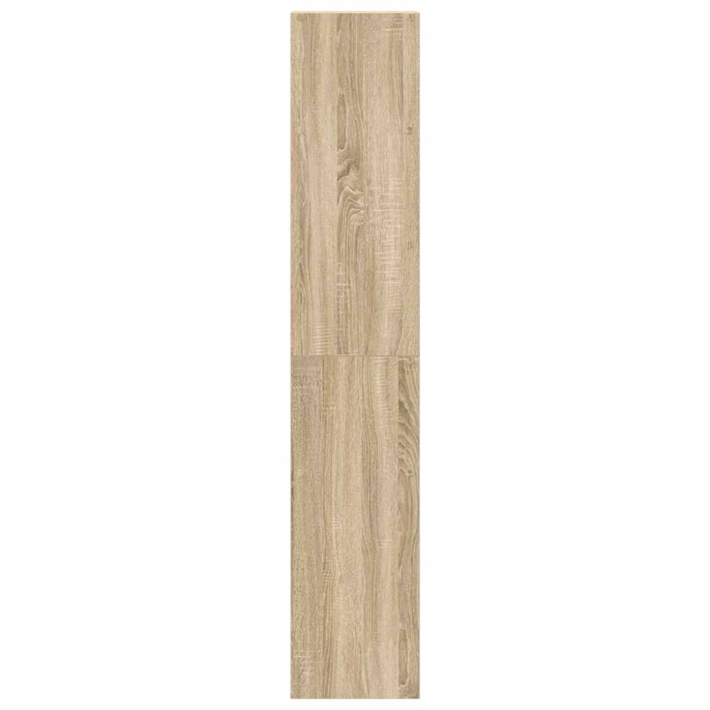 Produktbild för Bokhyllor 2 st stapelbara sonoma-ek 30x30x80 cm konstruerat trä