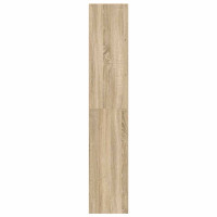 Produktbild för Bokhyllor 2 st stapelbara sonoma-ek 30x30x80 cm konstruerat trä