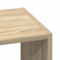 Produktbild för Bokhyllor 2 st stapelbara sonoma-ek 30x30x80 cm konstruerat trä