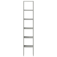 Produktbild för Bokhyllor 2 st stapelbara betonggrå 30x30x80 cm konstruerat trä