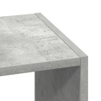 Produktbild för Bokhyllor 2 st stapelbara betonggrå 30x30x80 cm konstruerat trä