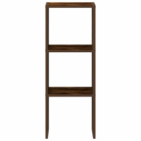 Produktbild för Bokhylla stapelbar rökfärgad ek 30x30x80 cm konstruerat trä