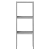 Produktbild för Bokhylla stapelbar grå sonoma 30x30x80 cm konstruerat trä