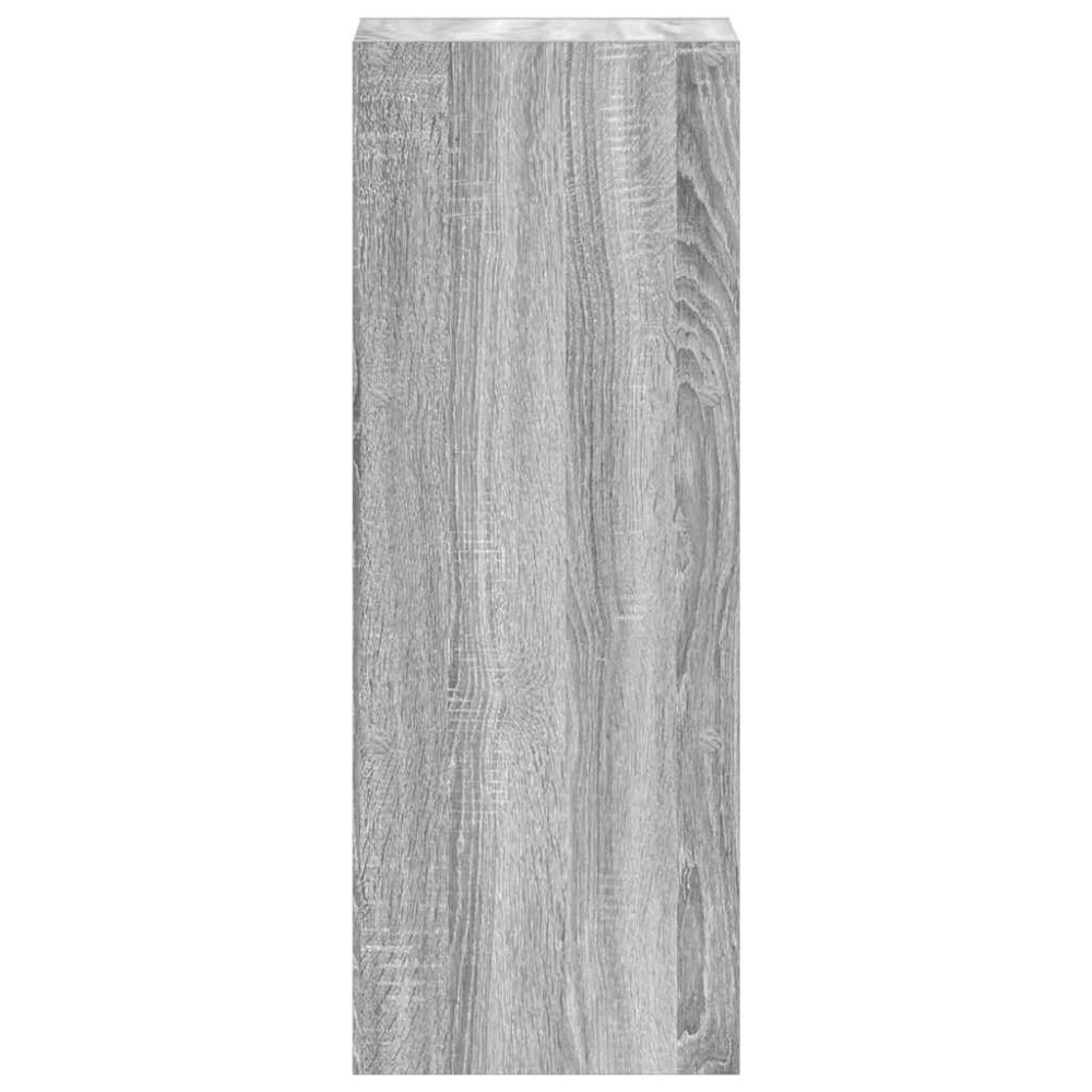 Produktbild för Bokhylla stapelbar grå sonoma 30x30x80 cm konstruerat trä