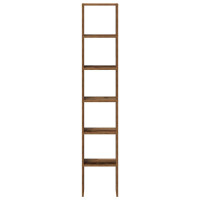 Produktbild för Bokhyllor 2 st stapelbara åldrat trä 30x30x80cm konstruerat trä