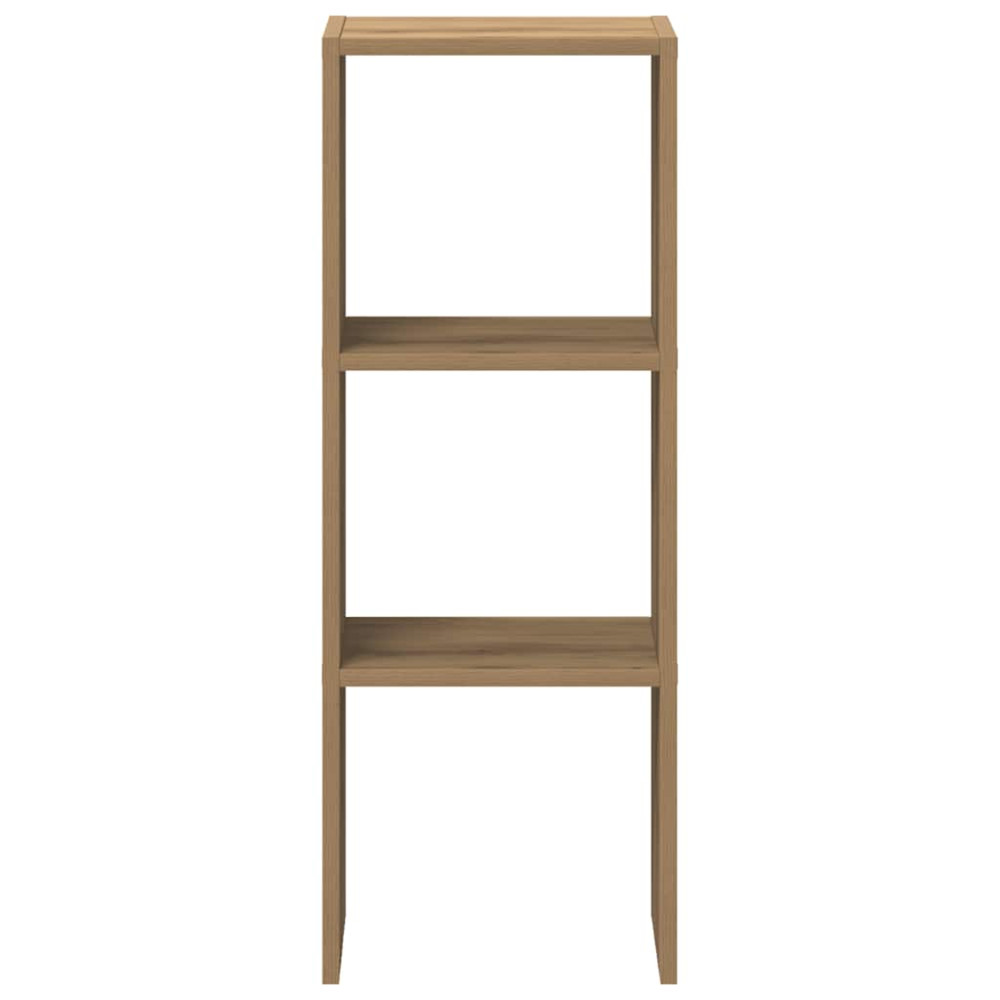 Produktbild för Bokhylla stapelbar artisan ek 30x30x80 cm konstruerat trä