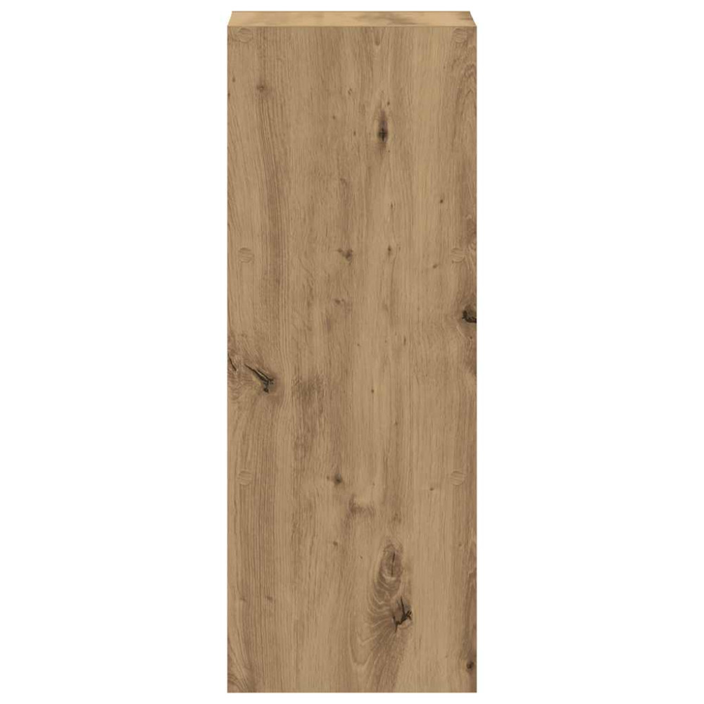 Produktbild för Bokhylla stapelbar artisan ek 30x30x80 cm konstruerat trä