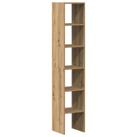 Produktbild för Bokhyllor 2 st stapelbara artisan ek 30x30x80cm konstruerat trä