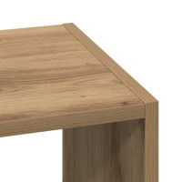 Produktbild för Bokhyllor 2 st stapelbara artisan ek 30x30x80cm konstruerat trä