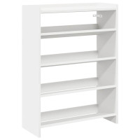 Produktbild för Skohylla vit 60x25x81 cm konstruerat trä