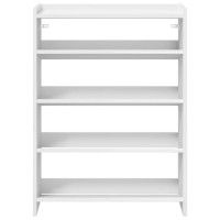 Produktbild för Skohylla vit 60x25x81 cm konstruerat trä