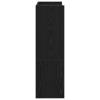 Produktbild för Skohylla svart 60x25x81 cm konstruerat trä