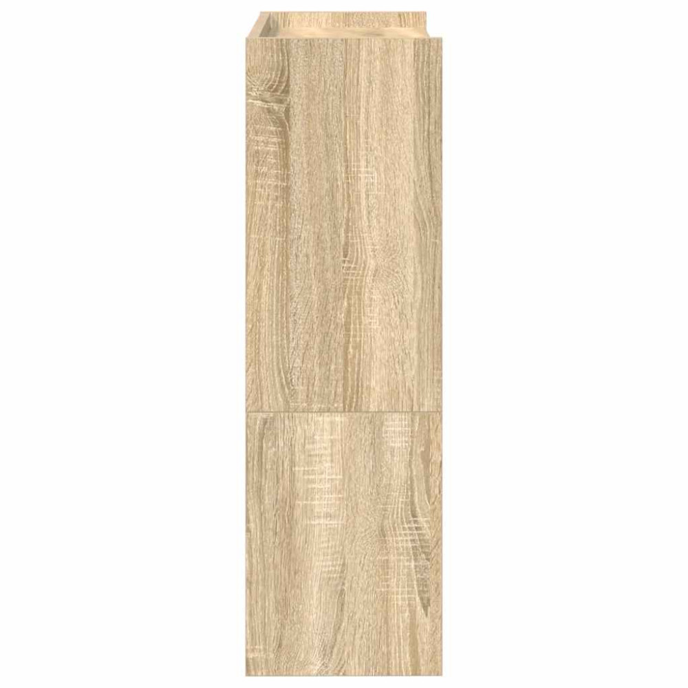 Produktbild för Skohylla sonoma-ek 60x25x81 cm konstruerat trä