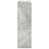 Produktbild för Skohylla betonggrå 60x25x81 cm konstruerat trä