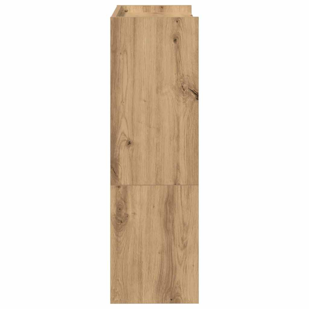 Produktbild för Skohylla ek 60x25x81 cm konstruerat trä