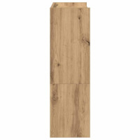 Produktbild för Skohylla ek 60x25x81 cm konstruerat trä