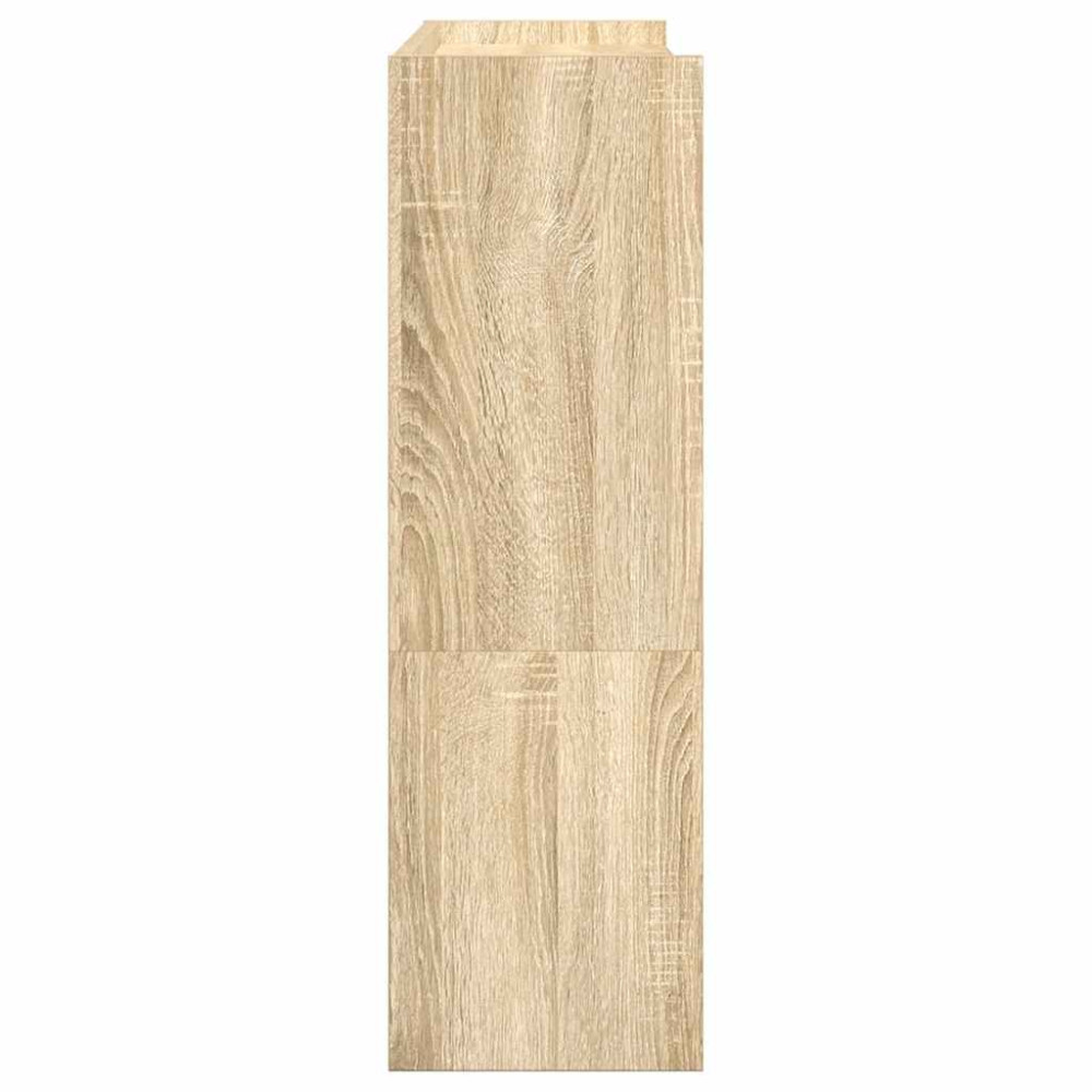 Produktbild för Skohylla sonoma-ek 80x25x81 cm konstruerat trä