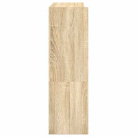 Produktbild för Skohylla sonoma-ek 80x25x81 cm konstruerat trä