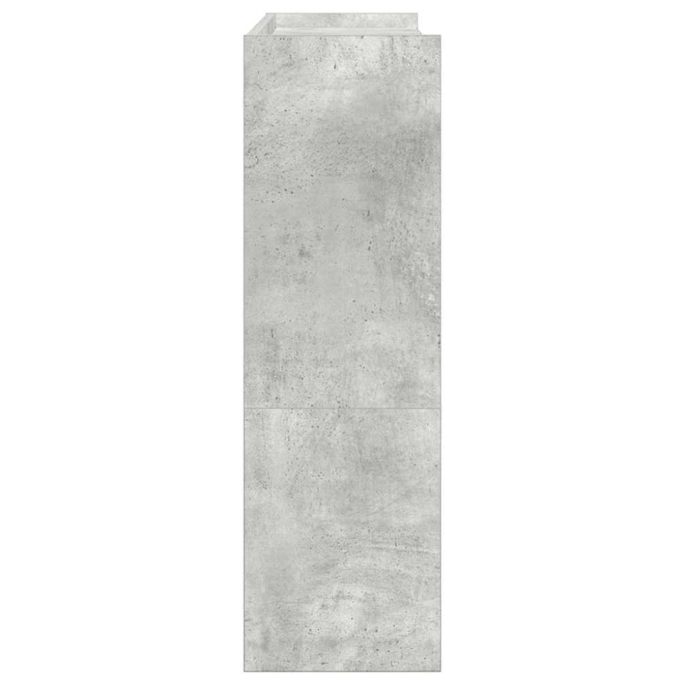 Produktbild för Skohylla betonggrå 80x25x81 cm konstruerat trä