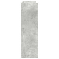 Produktbild för Skohylla betonggrå 80x25x81 cm konstruerat trä