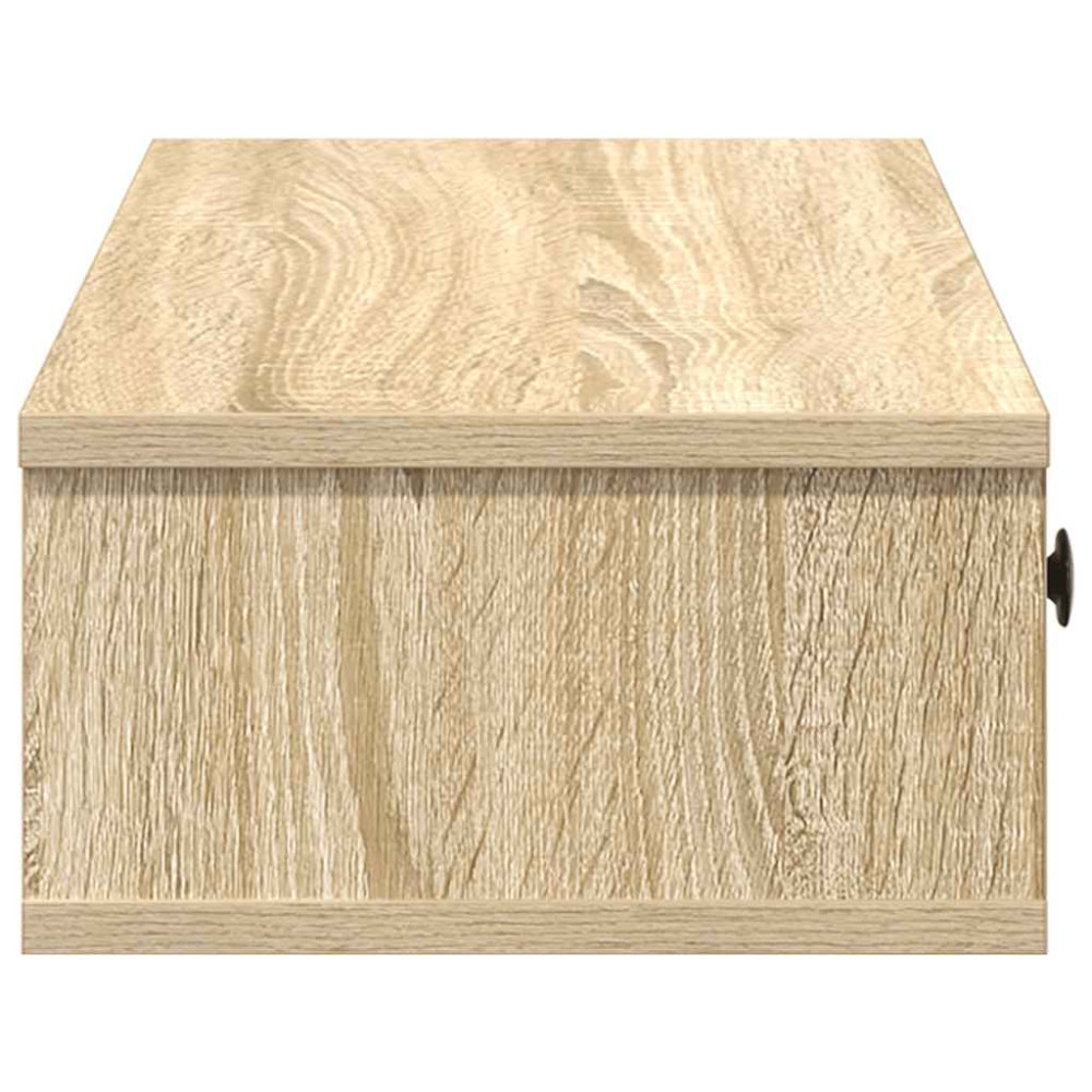 Produktbild för Vägghylla med lådor sonoma-ek 100x37,5x19 cm konstruerat trä