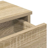 Produktbild för Vägghylla med lådor sonoma-ek 100x37,5x19 cm konstruerat trä