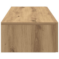 Produktbild för Vägghylla med lådor ek 60x26,5x15 cm konstruerat trä