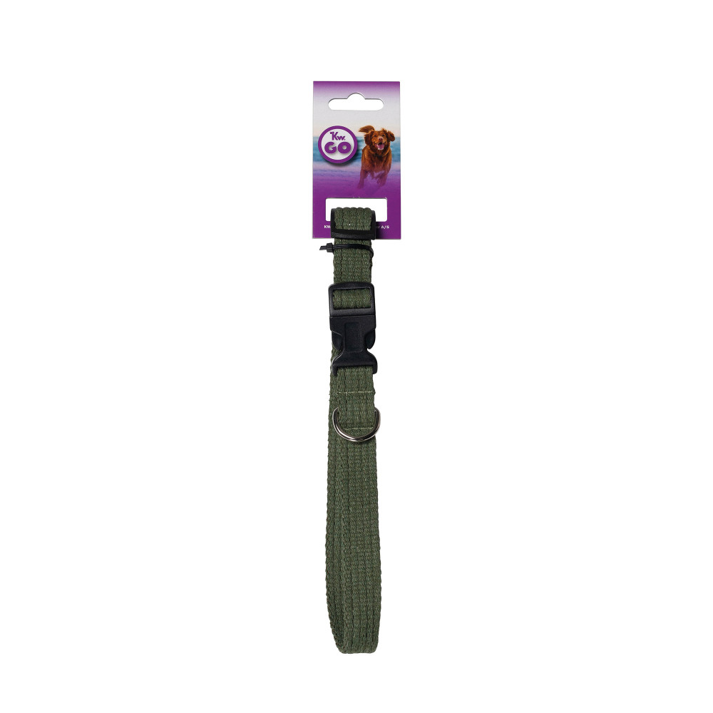 Produktbild för KW GO Halsband Grön ställbart 15mm/34-48cm