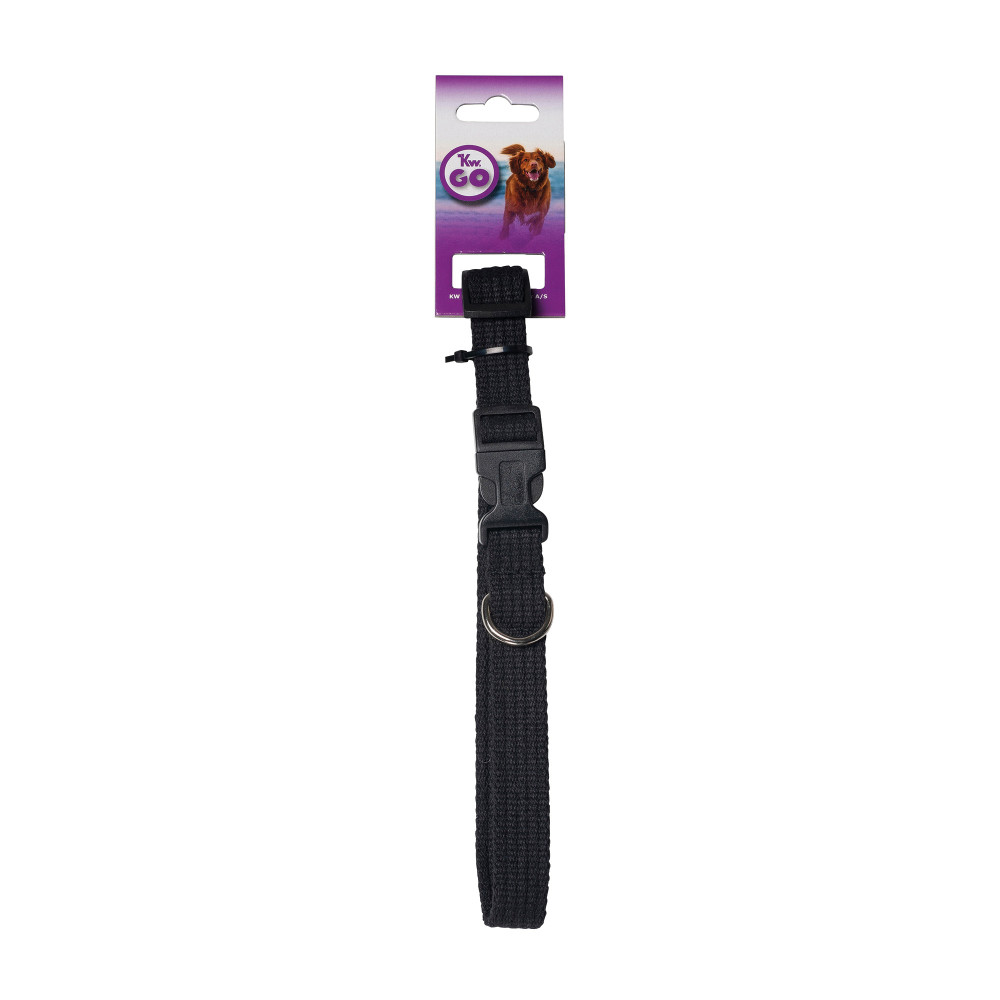 Produktbild för KW GO Halsband Svart ställbart 20mm/40-55cm