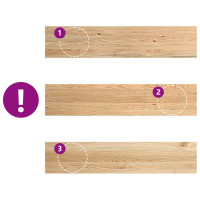 Produktbild för Trappstegsmattor 4 pcs obehandlad 120x25x2 cm massiv ek