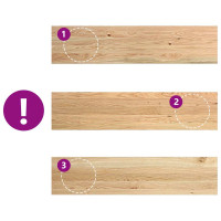 Produktbild för Trappstegsmattor 4 pcs obehandlad 110x30x2 cm massiv ek